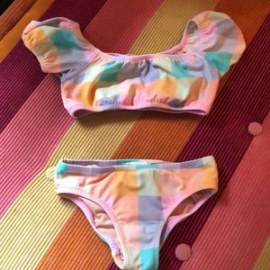 Crewcuts by J. Crew Madras Bikini Adorable! Girls 3/4